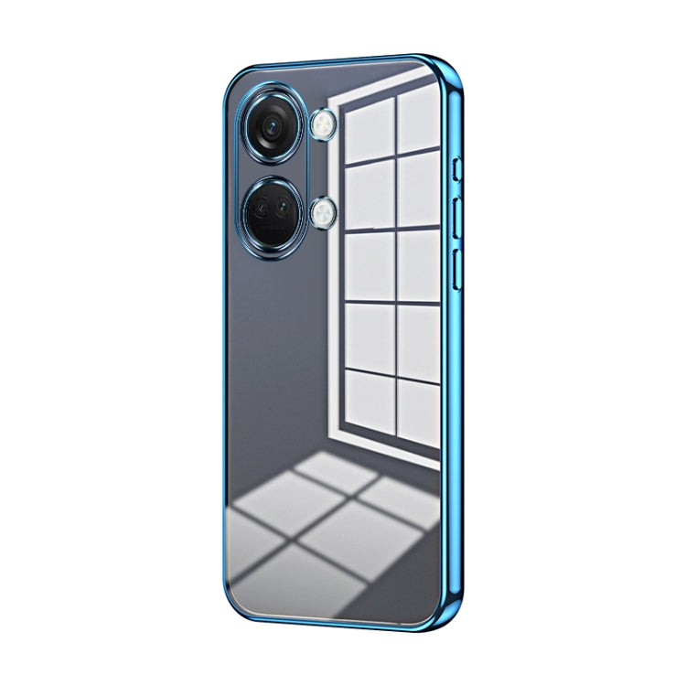 Transparent Plating Fine Hole Phone Case, For OnePlus Nord CE 3 Lite / Nord N30, For OnePlus Ace 2V / Nord 3, For OnePlus Ace 2 / 11R