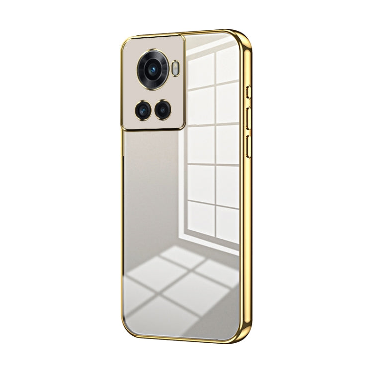 Transparent Plating Fine Hole Phone Case, For OnePlus 11, For OnePlus 10T / Ace Pro, For OnePlus Ace / 10R