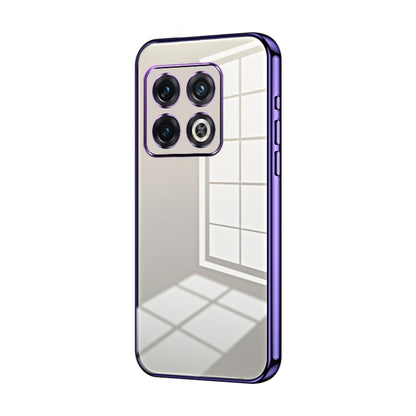 Transparent Plating Fine Hole Phone Case, For OnePlus 10 Pro, For OnePlus Nord N20 5G, For OnePlus 9R