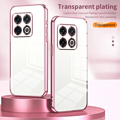 Transparent Plating Fine Hole Phone Case, For OnePlus 10 Pro, For OnePlus Nord N20 5G, For OnePlus 9R