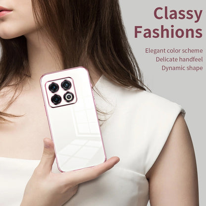 Transparent Plating Fine Hole Phone Case, For OnePlus 10 Pro, For OnePlus Nord N20 5G, For OnePlus 9R