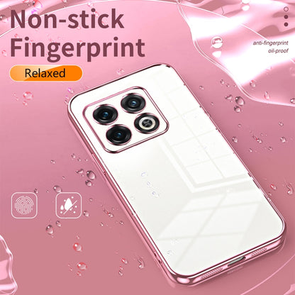 Transparent Plating Fine Hole Phone Case, For OnePlus 10 Pro, For OnePlus Nord N20 5G, For OnePlus 9R
