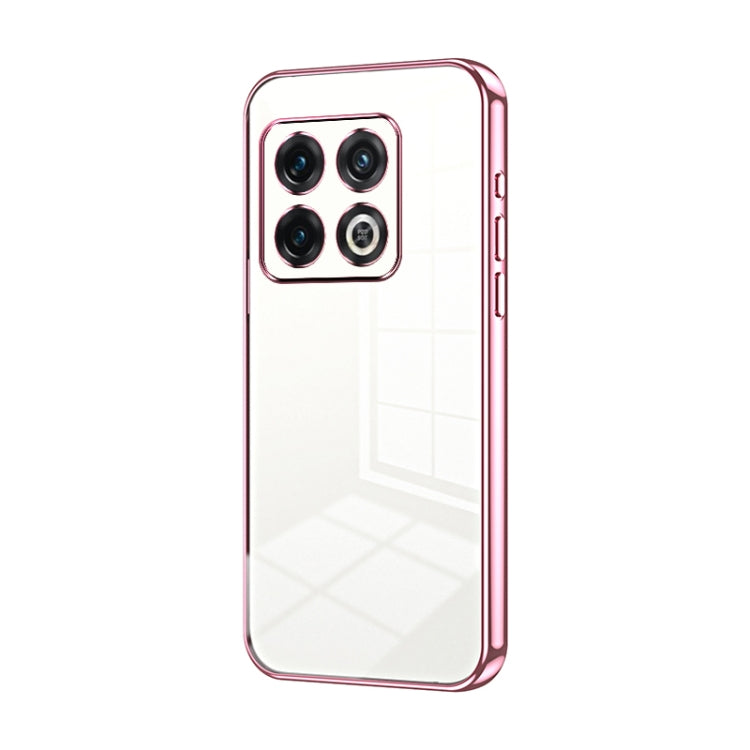 Transparent Plating Fine Hole Phone Case, For OnePlus 10 Pro, For OnePlus Nord N20 5G, For OnePlus 9R