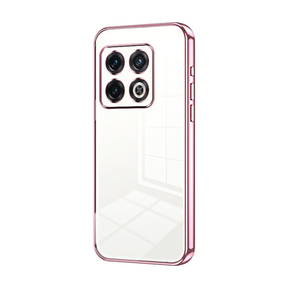 Transparent Plating Fine Hole Phone Case, For OnePlus 10 Pro, For OnePlus Nord N20 5G, For OnePlus 9R