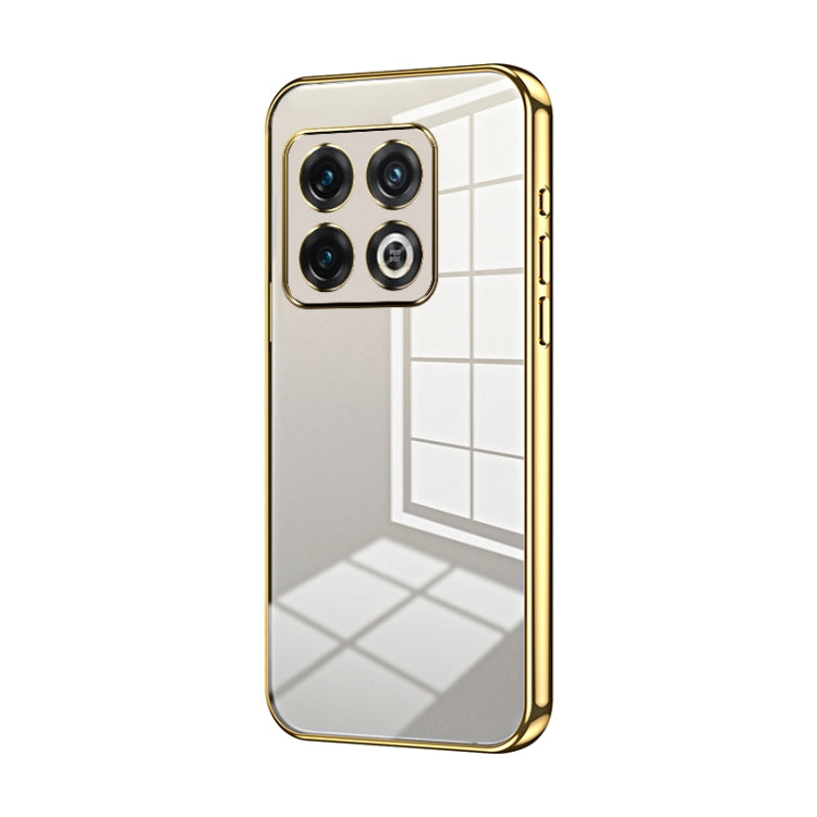 Transparent Plating Fine Hole Phone Case, For OnePlus 10 Pro, For OnePlus Nord N20 5G, For OnePlus 9R