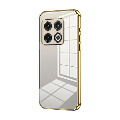 Transparent Plating Fine Hole Phone Case, For OnePlus 10 Pro, For OnePlus Nord N20 5G, For OnePlus 9R