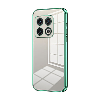 Transparent Plating Fine Hole Phone Case, For OnePlus 10 Pro, For OnePlus Nord N20 5G, For OnePlus 9R