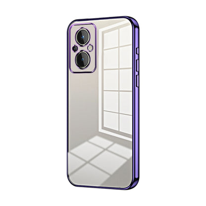 Transparent Plating Fine Hole Phone Case, For OnePlus 10 Pro, For OnePlus Nord N20 5G, For OnePlus 9R