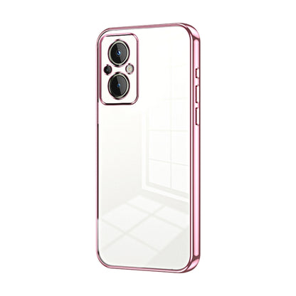 Transparent Plating Fine Hole Phone Case, For OnePlus 10 Pro, For OnePlus Nord N20 5G, For OnePlus 9R
