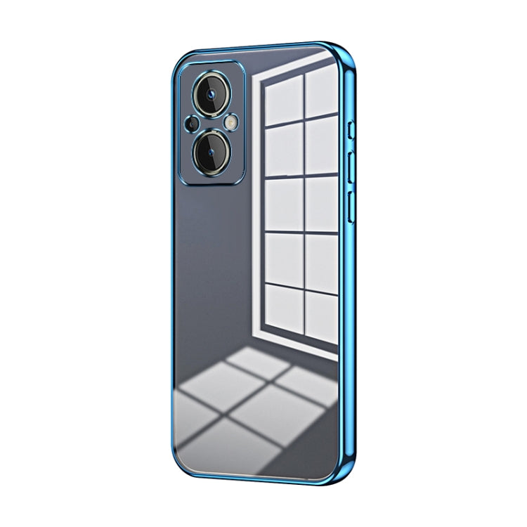 Transparent Plating Fine Hole Phone Case, For OnePlus 10 Pro, For OnePlus Nord N20 5G, For OnePlus 9R