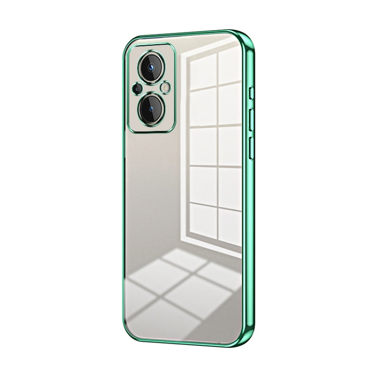 Transparent Plating Fine Hole Phone Case, For OnePlus 10 Pro, For OnePlus Nord N20 5G, For OnePlus 9R