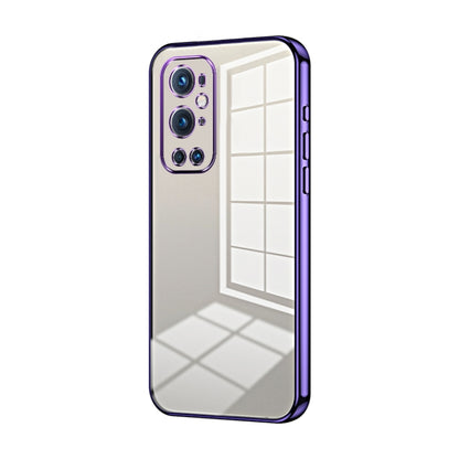 Transparent Plating Fine Hole Phone Case, For OnePlus 9 Pro, For OnePlus 9, For OnePlus 8T