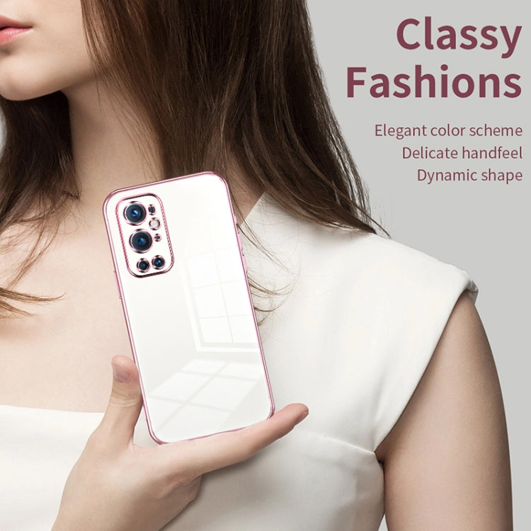 Transparent Plating Fine Hole Phone Case, For OnePlus 9 Pro, For OnePlus 9, For OnePlus 8T