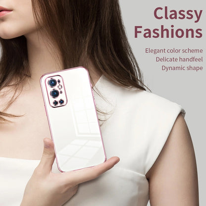 Transparent Plating Fine Hole Phone Case, For OnePlus 9 Pro, For OnePlus 9, For OnePlus 8T