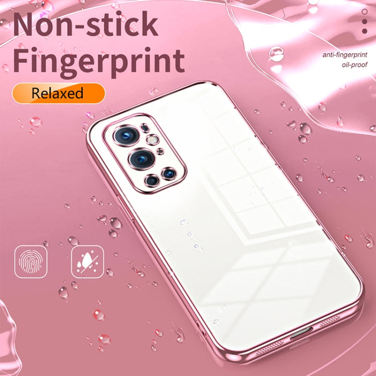 Transparent Plating Fine Hole Phone Case, For OnePlus 9 Pro, For OnePlus 9, For OnePlus 8T