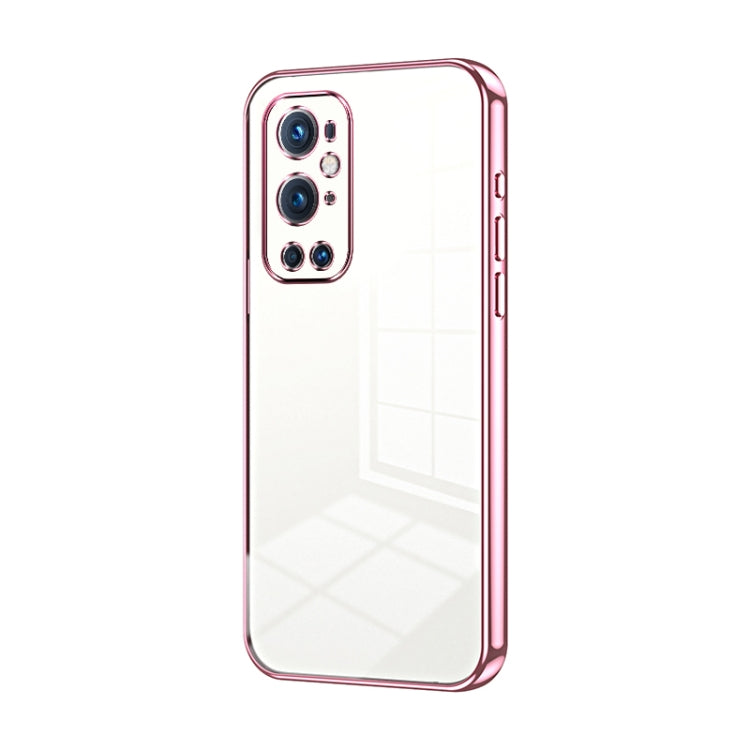 Transparent Plating Fine Hole Phone Case, For OnePlus 9 Pro, For OnePlus 9, For OnePlus 8T