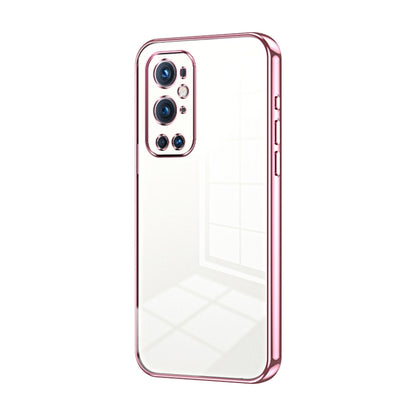 Transparent Plating Fine Hole Phone Case, For OnePlus 9 Pro, For OnePlus 9, For OnePlus 8T