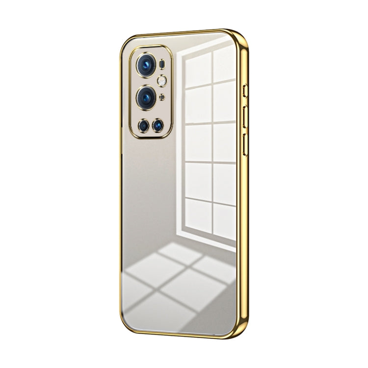 Transparent Plating Fine Hole Phone Case, For OnePlus 9 Pro, For OnePlus 9, For OnePlus 8T