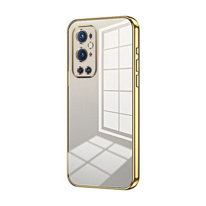 Transparent Plating Fine Hole Phone Case, For OnePlus 9 Pro, For OnePlus 9, For OnePlus 8T