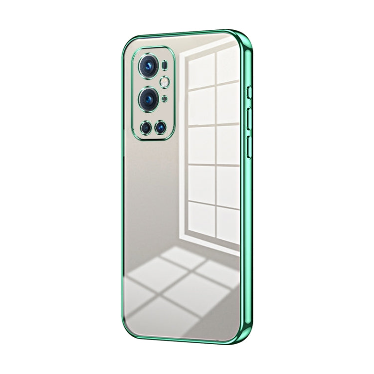 Transparent Plating Fine Hole Phone Case, For OnePlus 9 Pro, For OnePlus 9, For OnePlus 8T