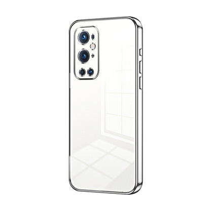 Transparent Plating Fine Hole Phone Case, For OnePlus 9 Pro, For OnePlus 9, For OnePlus 8T