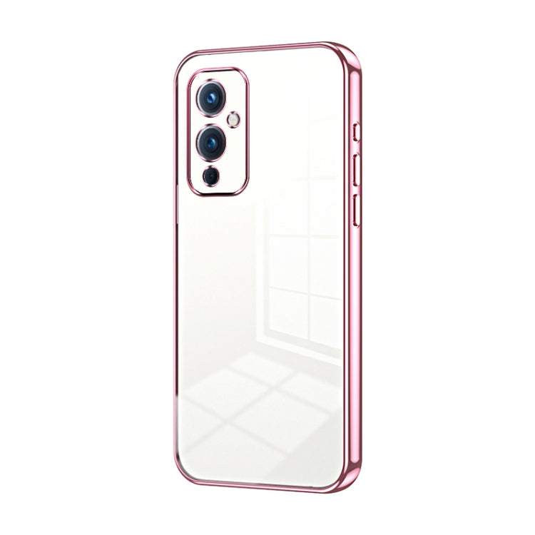 Transparent Plating Fine Hole Phone Case, For OnePlus 9 Pro, For OnePlus 9, For OnePlus 8T