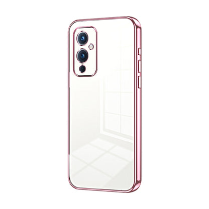 Transparent Plating Fine Hole Phone Case, For OnePlus 9 Pro, For OnePlus 9, For OnePlus 8T