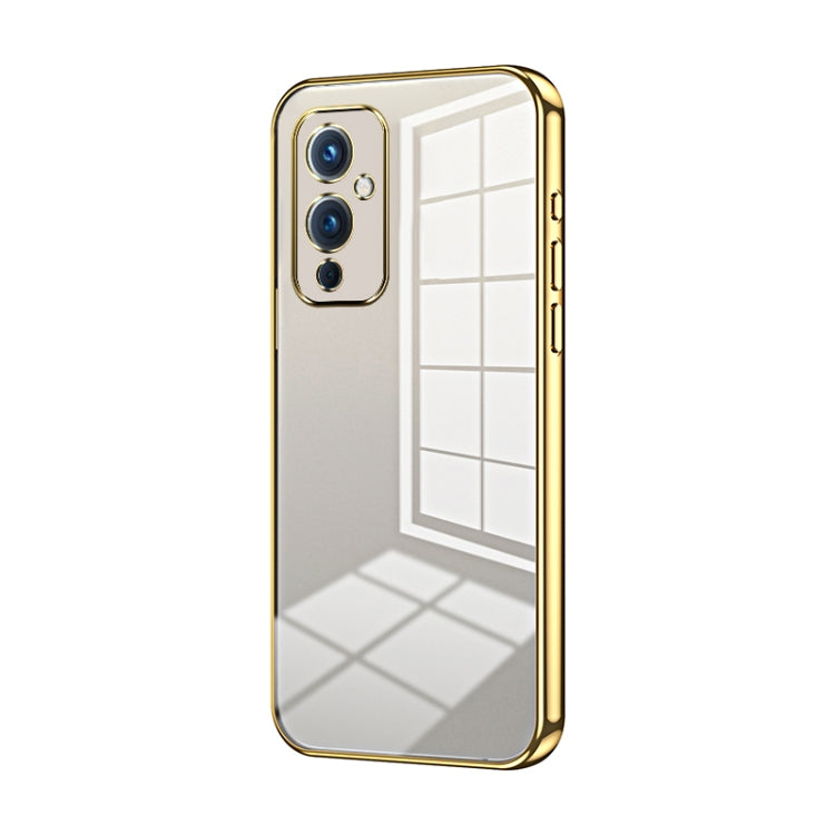 Transparent Plating Fine Hole Phone Case, For OnePlus 9 Pro, For OnePlus 9, For OnePlus 8T