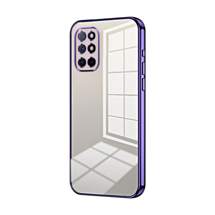 Transparent Plating Fine Hole Phone Case, For OnePlus 9 Pro, For OnePlus 9, For OnePlus 8T