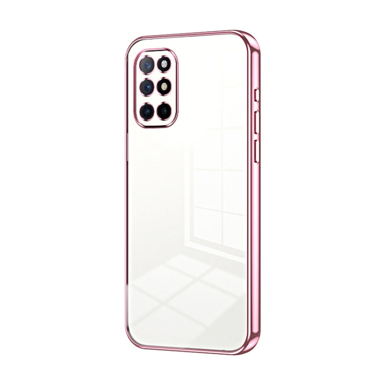 Transparent Plating Fine Hole Phone Case, For OnePlus 9 Pro, For OnePlus 9, For OnePlus 8T