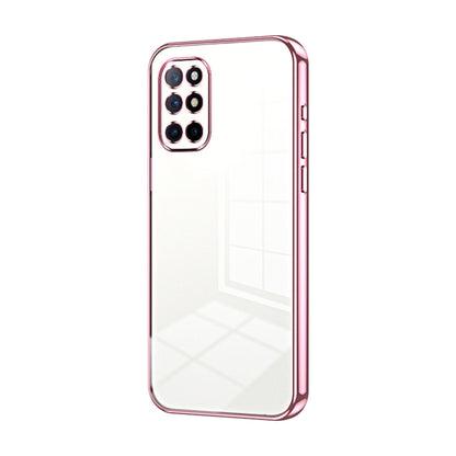 Transparent Plating Fine Hole Phone Case, For OnePlus 9 Pro, For OnePlus 9, For OnePlus 8T
