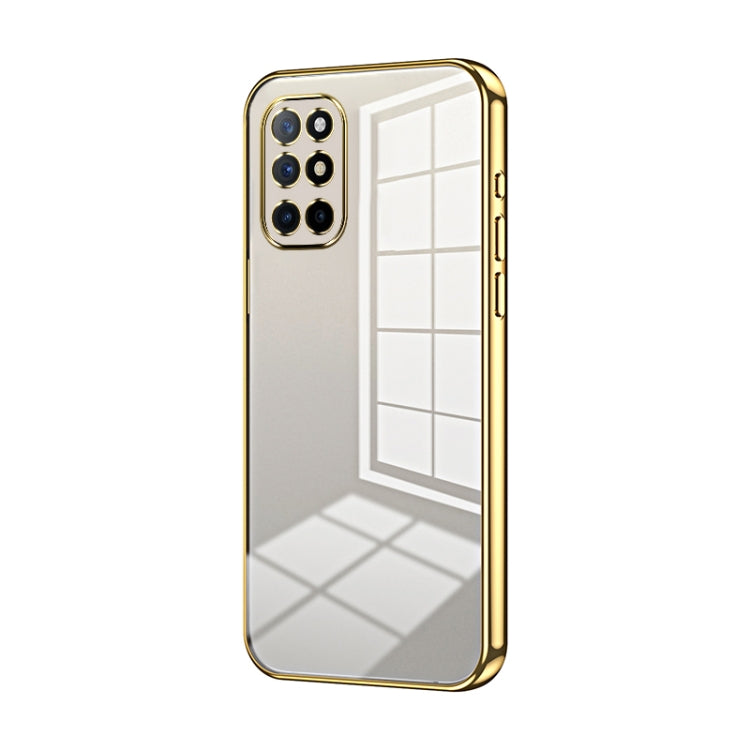 Transparent Plating Fine Hole Phone Case, For OnePlus 9 Pro, For OnePlus 9, For OnePlus 8T