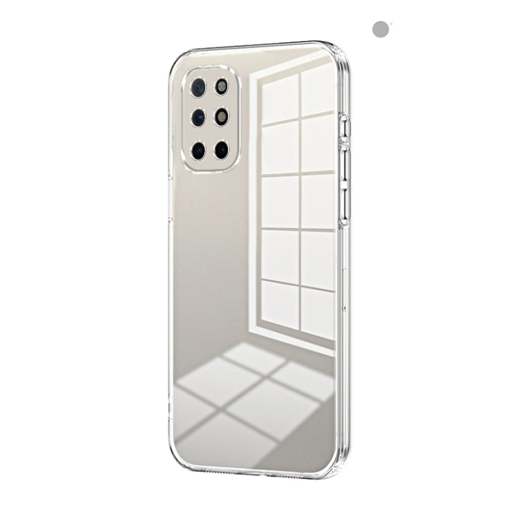 Transparent Plating Fine Hole Phone Case, For OnePlus 9 Pro, For OnePlus 9, For OnePlus 8T