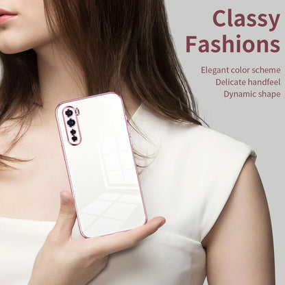 Transparent Plating Fine Hole Phone Case, For OnePlus Nord, For OnePlus 8 Pro, For OnePlus 8