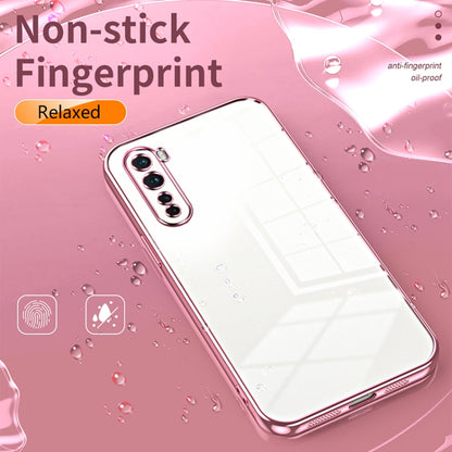 Transparent Plating Fine Hole Phone Case, For OnePlus Nord, For OnePlus 8 Pro, For OnePlus 8