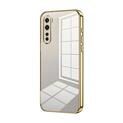 Transparent Plating Fine Hole Phone Case, For OnePlus Nord, For OnePlus 8 Pro, For OnePlus 8