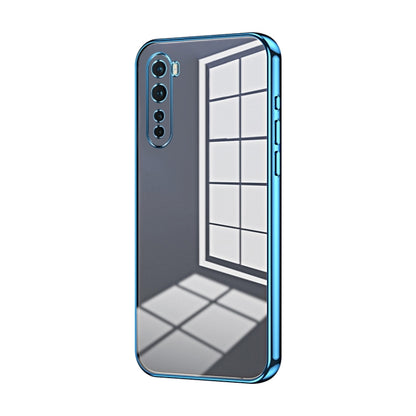 Transparent Plating Fine Hole Phone Case, For OnePlus Nord, For OnePlus 8 Pro, For OnePlus 8
