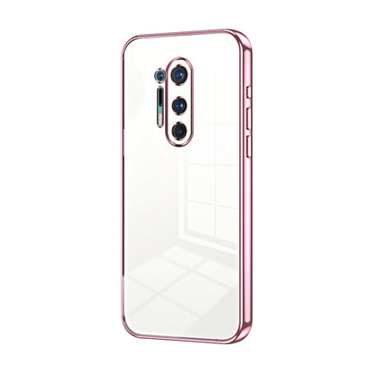 Transparent Plating Fine Hole Phone Case, For OnePlus Nord, For OnePlus 8 Pro, For OnePlus 8