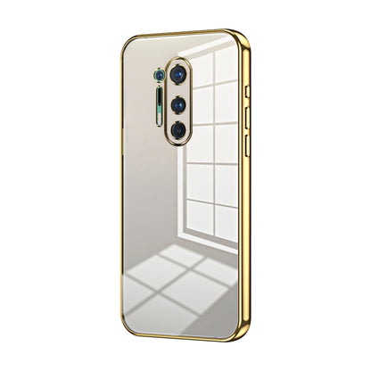 Transparent Plating Fine Hole Phone Case, For OnePlus Nord, For OnePlus 8 Pro, For OnePlus 8