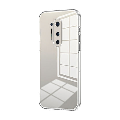 Transparent Plating Fine Hole Phone Case, For OnePlus Nord, For OnePlus 8 Pro, For OnePlus 8