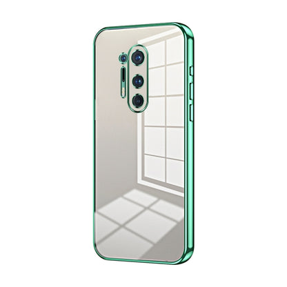 Transparent Plating Fine Hole Phone Case, For OnePlus Nord, For OnePlus 8 Pro, For OnePlus 8