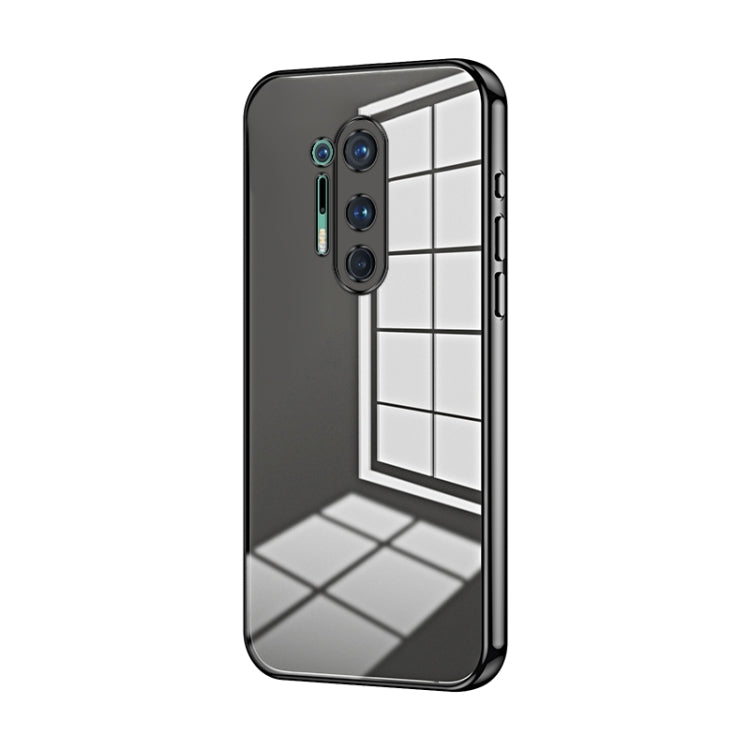 Transparent Plating Fine Hole Phone Case, For OnePlus Nord, For OnePlus 8 Pro, For OnePlus 8