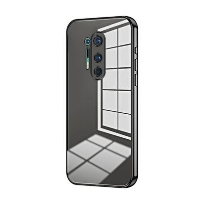 Transparent Plating Fine Hole Phone Case, For OnePlus Nord, For OnePlus 8 Pro, For OnePlus 8