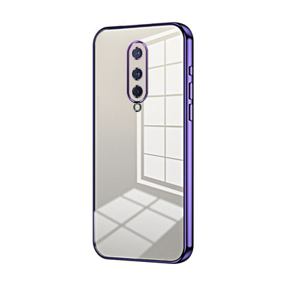 Transparent Plating Fine Hole Phone Case, For OnePlus Nord, For OnePlus 8 Pro, For OnePlus 8