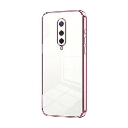 Transparent Plating Fine Hole Phone Case, For OnePlus Nord, For OnePlus 8 Pro, For OnePlus 8