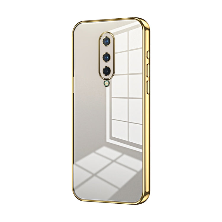 Transparent Plating Fine Hole Phone Case, For OnePlus Nord, For OnePlus 8 Pro, For OnePlus 8