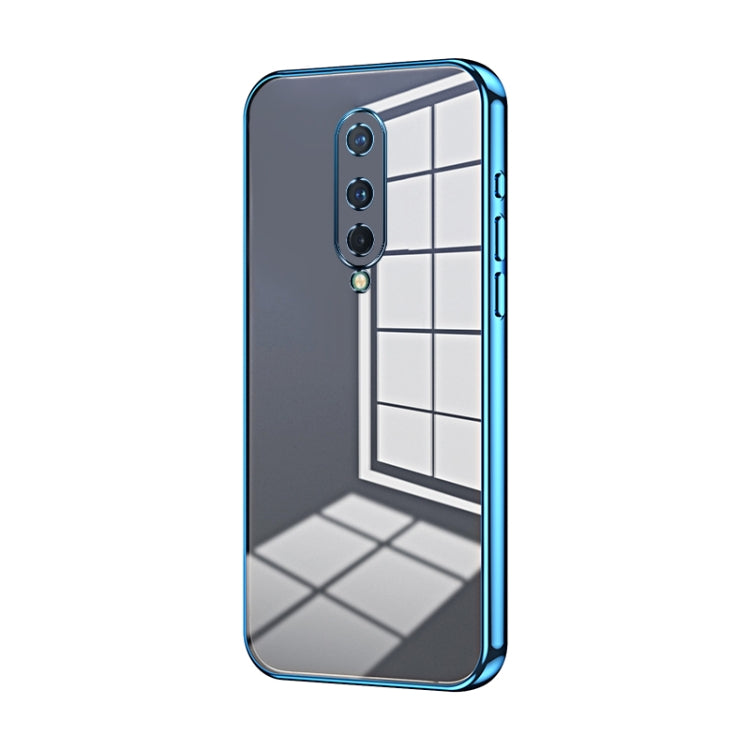 Transparent Plating Fine Hole Phone Case, For OnePlus Nord, For OnePlus 8 Pro, For OnePlus 8