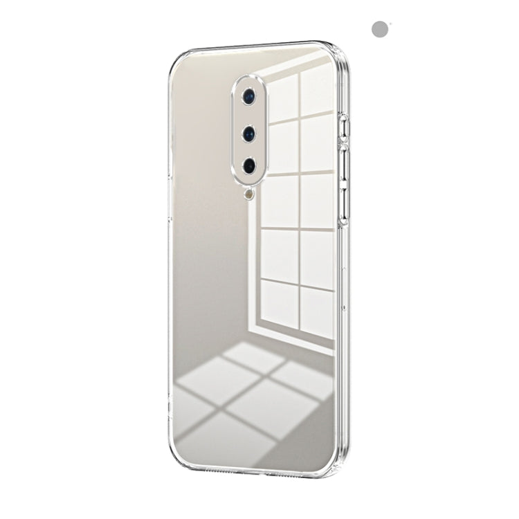 Transparent Plating Fine Hole Phone Case, For OnePlus Nord, For OnePlus 8 Pro, For OnePlus 8
