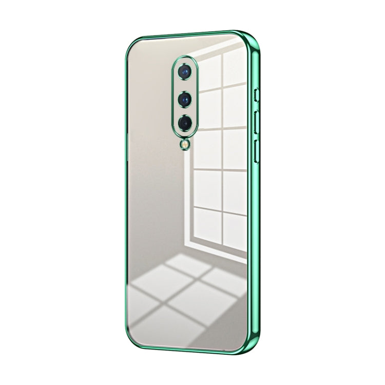 Transparent Plating Fine Hole Phone Case, For OnePlus Nord, For OnePlus 8 Pro, For OnePlus 8