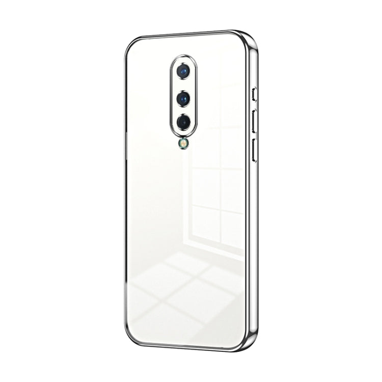 Transparent Plating Fine Hole Phone Case, For OnePlus Nord, For OnePlus 8 Pro, For OnePlus 8
